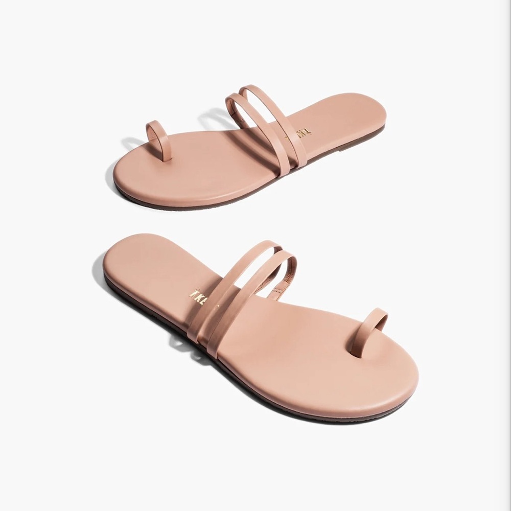 TKEES Leah Sandals - Buff Color NWT
